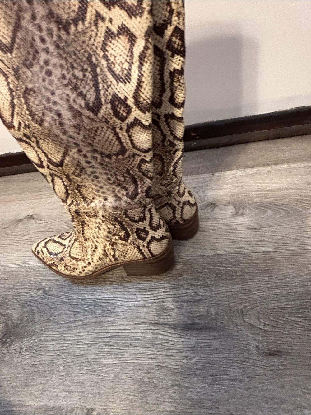 Vince Camuto snake print boots - Picture 7 of 16